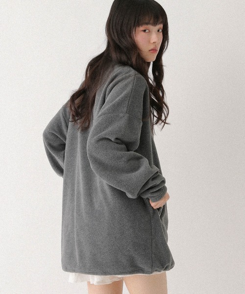 Heather(ヘザー)の「ハーフZIPフリースミニワンピース 636610(ワンピース・レディース・ネイビー/チャコールグレー・FREE)」の22枚目の写真