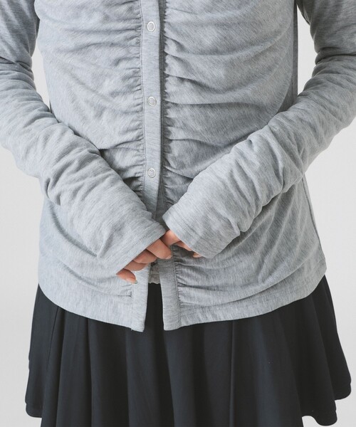 Ray BEAMS（レイビームス）の「キャミソール レイヤード ギャザー Tシャツ（Tシャツ/カットソー・レディース・クリーム/シルバー・ONE SIZE）」の15枚目の写真