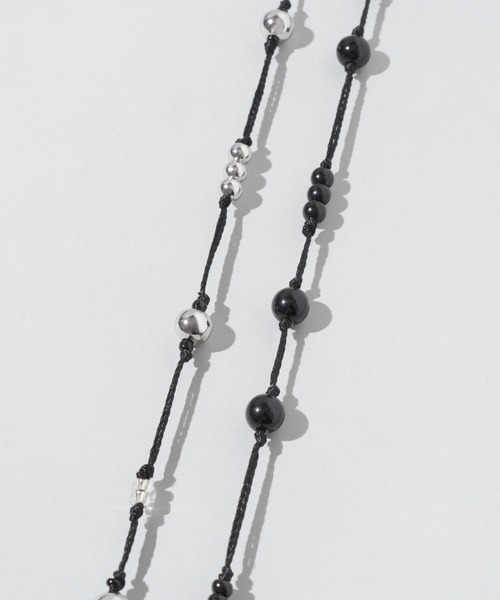 GOLDY（ゴールディ）の「ブラック スレッド ドット チョーカー（ネックレス・レディース・シルバー/ブラック・FREE）」の14枚目の写真