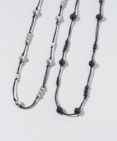 GOLDY（ゴールディ）の「ブラック スレッド ドット チョーカー（ネックレス・レディース・シルバー/ブラック・FREE）」の15枚目の写真