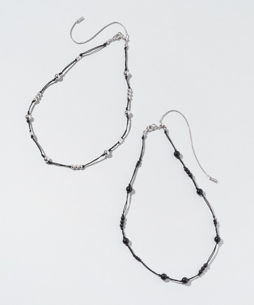 GOLDY（ゴールディ）の「ブラック スレッド ドット チョーカー（ネックレス・レディース・シルバー/ブラック・FREE）」の16枚目の写真