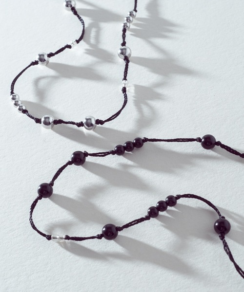 GOLDY（ゴールディ）の「ブラック スレッド ドット チョーカー（ネックレス・レディース・シルバー/ブラック・FREE）」の17枚目の写真