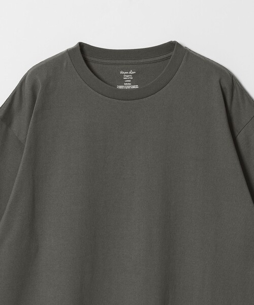 Steven Alan（スティーブンアラン）の「＜Steven Alan＞ オーガニックコットン ショートスリーブ Tシャツ（Tシャツ/カットソー・メンズ・ホワイト/ワインレッド/ダークグレー/ロイヤルブルー/モカ/ブラック・L/XL/S/M）」の15枚目の写真