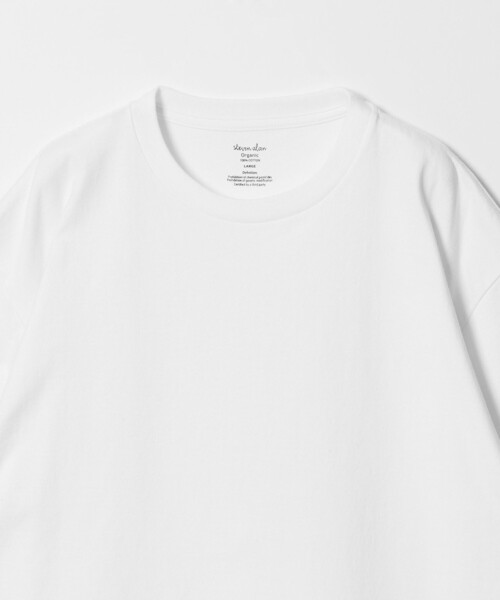 Steven Alan（スティーブンアラン）の「＜Steven Alan＞ オーガニックコットン ショートスリーブ Tシャツ（Tシャツ/カットソー・メンズ・ホワイト/ワインレッド/ダークグレー/ロイヤルブルー/モカ/ブラック・L/XL/S/M）」の18枚目の写真