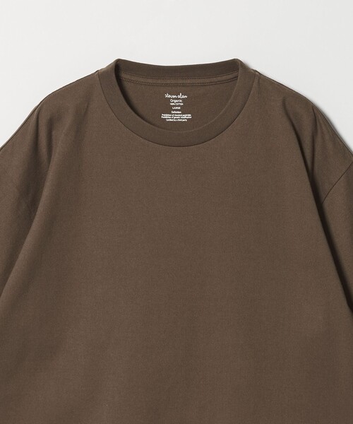 Steven Alan（スティーブンアラン）の「＜Steven Alan＞ オーガニックコットン ショートスリーブ Tシャツ（Tシャツ/カットソー・メンズ・ホワイト/ワインレッド/ダークグレー/ロイヤルブルー/モカ/ブラック・L/XL/S/M）」の22枚目の写真