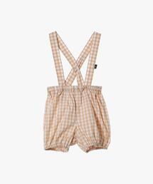 agnes b. | ベビー ギンガムチェック コットン ショート ブルマ ”Bretelles”(その他パンツ)
