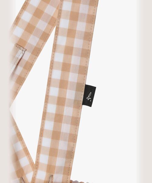 agnes b.（アニエスベー）の「ベビー ギンガムチェック コットン ショート ブルマ ”Bretelles”（その他パンツ・キッズ・ブラウン系その他・1YEAR/18M）」の7枚目の写真