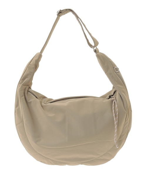Green　Parks（グリーンパークス）の「ドロストワンショルダーバッグ（ショルダーバッグ・レディース・ブラック/ベージュ・FREE）」の2枚目の写真