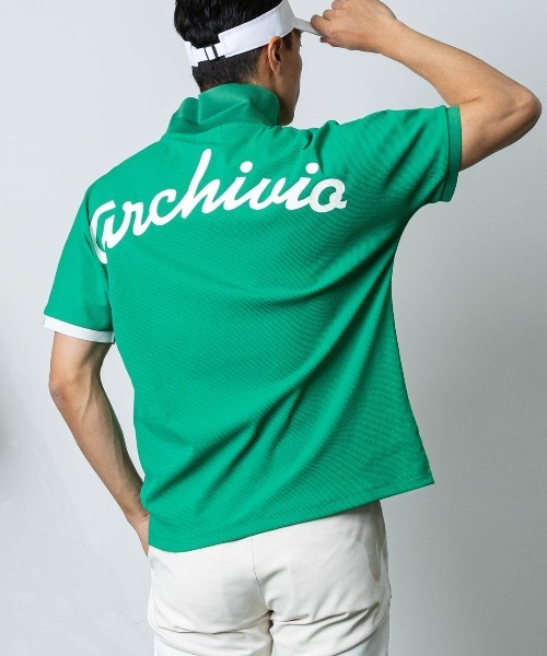 archivio(アルチビオ)の「<MENS>UV速乾ドルマンポロシャツ(ポロシャツ・メンズ・ネイビー/ホワイト/グリーン・LL/L/M)」の3枚目の写真