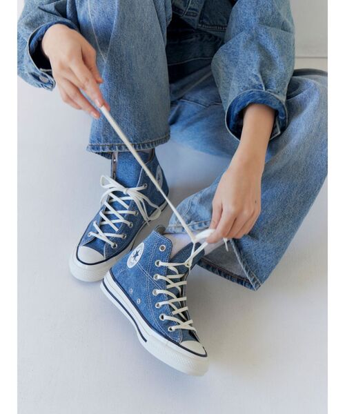 Ungrid（アングリッド）の「CONVERSEコラボデニムALL STAR AGED HI / UG15TH（スニーカー・レディース・ブルー・28/27.5/26.5/25.5/24.5/23.5/22.5）」の5枚目の写真