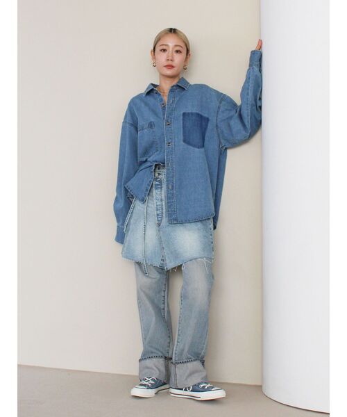 Ungrid（アングリッド）の「CONVERSEコラボデニムALL STAR AGED HI / UG15TH（スニーカー・レディース・ブルー・28/27.5/26.5/25.5/24.5/23.5/22.5）」の12枚目の写真