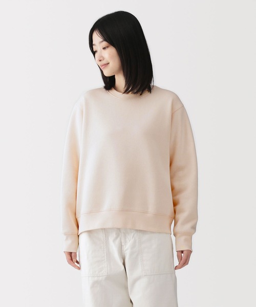 無印良品（ムジルシリョウヒン）の「婦人　スウェットシャツ（スウェット・レディース・ブラック/ライトピンク/オフホワイト/グレー/ダークグレー/ブルー系/ライトグリーン・M/L/XL/S）」の7枚目の写真