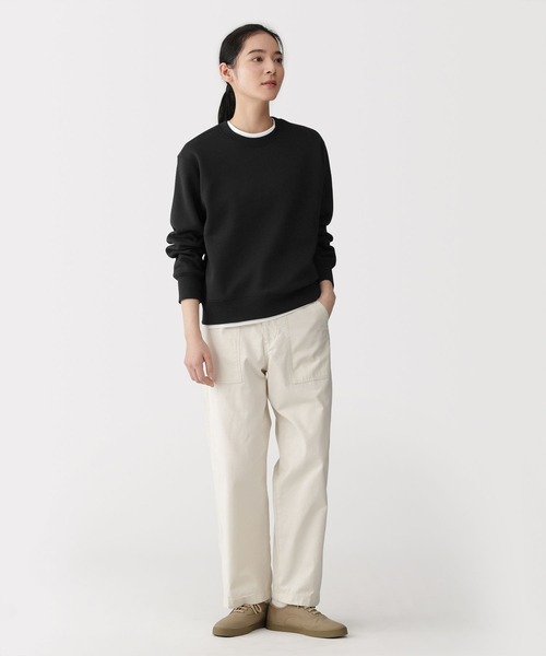 無印良品（ムジルシリョウヒン）の「婦人　スウェットシャツ（スウェット・レディース・ブラック/ライトピンク/オフホワイト/グレー/ダークグレー/ブルー系/ライトグリーン・M/L/XL/S）」の22枚目の写真