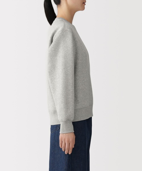 無印良品（ムジルシリョウヒン）の「婦人　スウェットシャツ（スウェット・レディース・ブラック/ライトピンク/オフホワイト/グレー/ダークグレー/ブルー系/ライトグリーン・M/L/XL/S）」の15枚目の写真