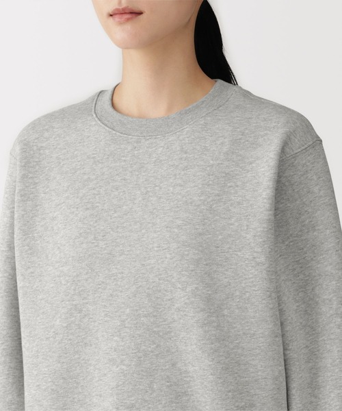 無印良品（ムジルシリョウヒン）の「婦人　スウェットシャツ（スウェット・レディース・ブラック/ライトピンク/オフホワイト/グレー/ダークグレー/ブルー系/ライトグリーン・M/L/XL/S）」の17枚目の写真