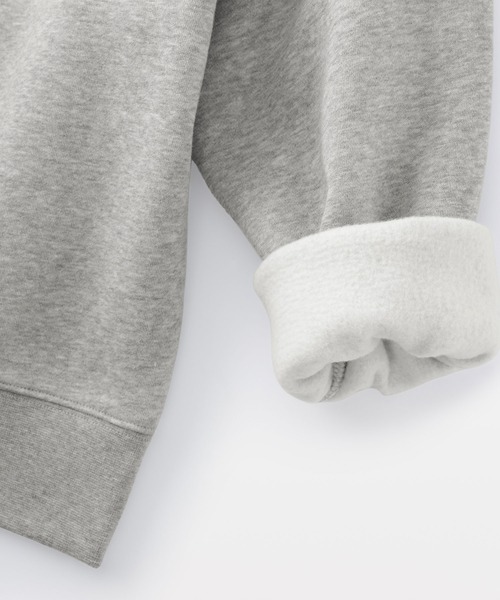 無印良品（ムジルシリョウヒン）の「婦人　スウェットシャツ（スウェット・レディース・ブラック/ライトピンク/オフホワイト/グレー/ダークグレー/ブルー系/ライトグリーン・M/L/XL/S）」の18枚目の写真