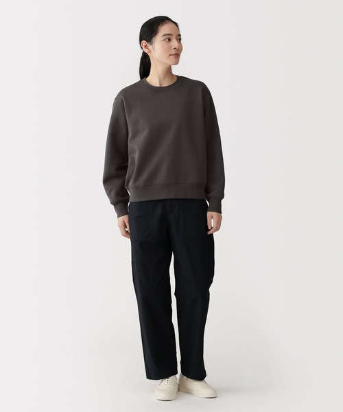 無印良品（ムジルシリョウヒン）の「婦人　スウェットシャツ（スウェット・レディース・ブラック/ライトピンク/オフホワイト/グレー/ダークグレー/ブルー系/ライトグリーン・M/L/XL/S）」の10枚目の写真