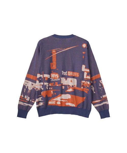 HYSTERIC GLAMOUR（ヒステリックグラマー）の「EAST VILLAGE 75ジャカード セーター（ニット/セーター・メンズ・ブラック/ネイビー・SMALL/MEDIUM/LARGE/X-LARGE）」の3枚目の写真