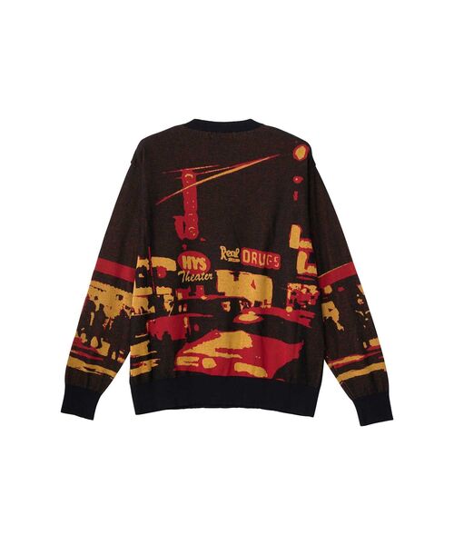 HYSTERIC GLAMOUR（ヒステリックグラマー）の「EAST VILLAGE 75ジャカード セーター（ニット/セーター・メンズ・ブラック/ネイビー・SMALL/MEDIUM/LARGE/X-LARGE）」の6枚目の写真