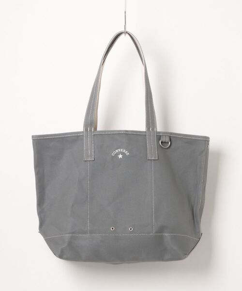 CONVERSE(コンバース)の「【CONVERSE】CV AS CANVAS TOTE BAG M / コンバース ロゴ コットンキャンバストートバッグ Mサイズ(トートバッグ・メンズ・ネイビー/レッド/グレー/ライトブラウン/オフホワイト/ブラック/ベージュ・FREE)」の3枚目の写真