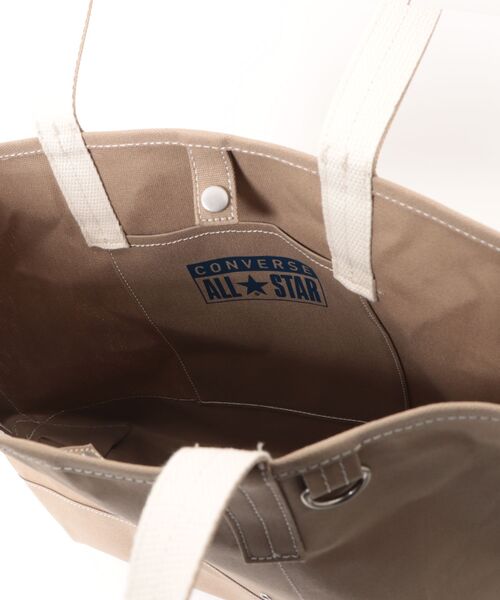 CONVERSE(コンバース)の「【CONVERSE】CV AS CANVAS TOTE BAG M / コンバース ロゴ コットンキャンバストートバッグ Mサイズ(トートバッグ・メンズ・ネイビー/レッド/グレー/ライトブラウン/オフホワイト/ブラック/ベージュ・FREE)」の11枚目の写真