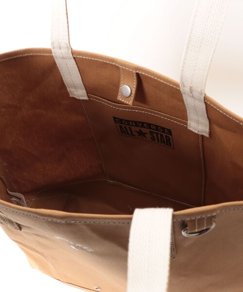 CONVERSE(コンバース)の「【CONVERSE】CV AS CANVAS TOTE BAG M / コンバース ロゴ コットンキャンバストートバッグ Mサイズ(トートバッグ・メンズ・ネイビー/レッド/グレー/ライトブラウン/オフホワイト/ブラック/ベージュ・FREE)」の12枚目の写真