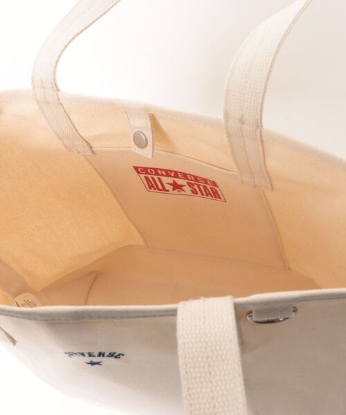 CONVERSE(コンバース)の「【CONVERSE】CV AS CANVAS TOTE BAG M / コンバース ロゴ コットンキャンバストートバッグ Mサイズ(トートバッグ・メンズ・ネイビー/レッド/グレー/ライトブラウン/オフホワイト/ブラック/ベージュ・FREE)」の13枚目の写真