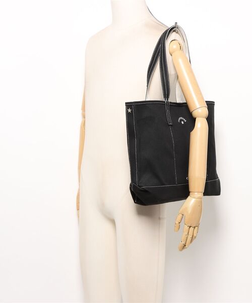 CONVERSE(コンバース)の「【CONVERSE】CV AS CANVAS TOTE BAG M / コンバース ロゴ コットンキャンバストートバッグ Mサイズ(トートバッグ・メンズ・ネイビー/レッド/グレー/ライトブラウン/オフホワイト/ブラック/ベージュ・FREE)」の16枚目の写真
