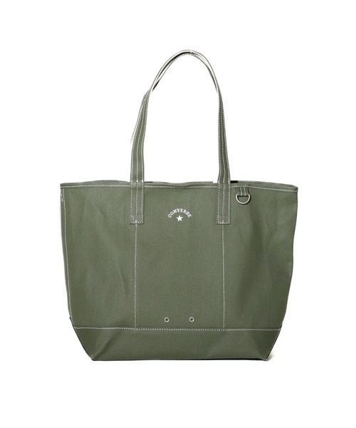 CONVERSE(コンバース)の「【CONVERSE】CV AS CANVAS TOTE BAG M / コンバース ロゴ コットンキャンバストートバッグ Mサイズ(トートバッグ・メンズ・ネイビー/レッド/グレー/ライトブラウン/オフホワイト/ブラック/ベージュ/カーキ・FREE)」の6枚目の写真