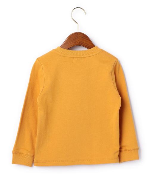green label relaxing（グリーンレーベルリラクシング）の「ミニウラケ EMBアルファベット プルオーバー◆（Tシャツ/カットソー・キッズ・ホワイト/オレンジ・125/95/135/105/115）」の3枚目の写真