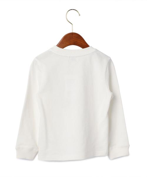 green label relaxing（グリーンレーベルリラクシング）の「ミニウラケ EMBアルファベット プルオーバー◆（Tシャツ/カットソー・キッズ・ホワイト/オレンジ・125/95/135/105/115）」の10枚目の写真