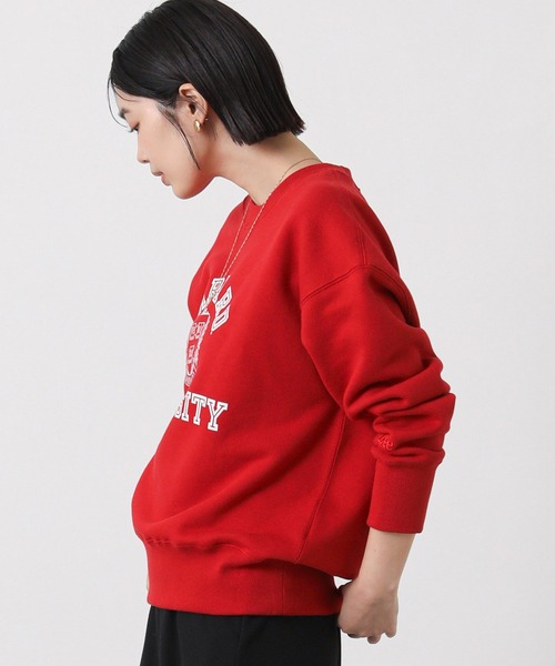 Lee（リー）の「Ｌｅｅカレッジロゴスウェット（スウェット・レディース・レッド・M）」の18枚目の写真