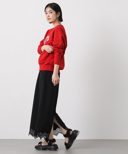 Lee（リー）の「Ｌｅｅカレッジロゴスウェット（スウェット・レディース・レッド・M）」の13枚目の写真