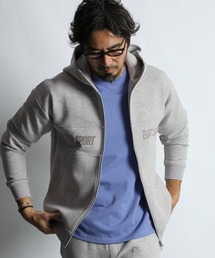 The DUFFER of ST.GEORGE（ザダファーオブセントジョージ）の「〔BLACK LABEL〕SORONA DOUBLE KNIT STAND PARKA：セットアップ対応 ソロナ ダンボールニット スタンドパーカー（パーカー）」