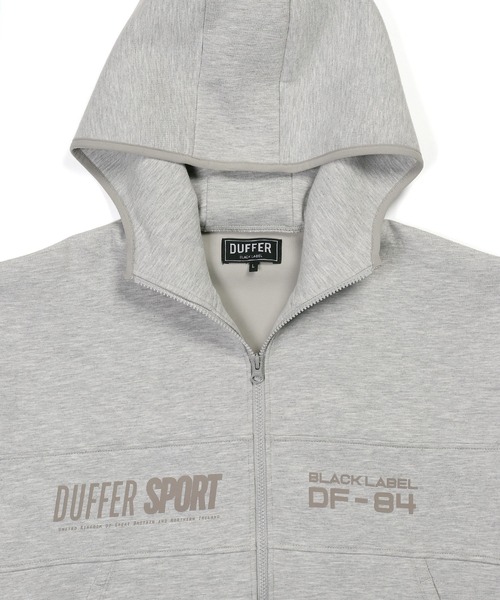 The DUFFER of ST.GEORGE(ザダファーオブセントジョージ)の「〔BLACK LABEL〕SORONA DOUBLE KNIT STAND PARKA:セットアップ対応 ソロナ ダンボールニット スタンドパーカー(パーカー・メンズ・ブラック/グレー/スミクロ・X-LARGE/LARGE/MEDIUM/SMALL)」の21枚目の写真