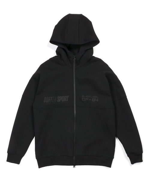 The DUFFER of ST.GEORGE(ザダファーオブセントジョージ)の「〔BLACK LABEL〕SORONA DOUBLE KNIT STAND PARKA:セットアップ対応 ソロナ ダンボールニット スタンドパーカー(パーカー・メンズ・ブラック/グレー/スミクロ・X-LARGE/LARGE/MEDIUM/SMALL)」の16枚目の写真