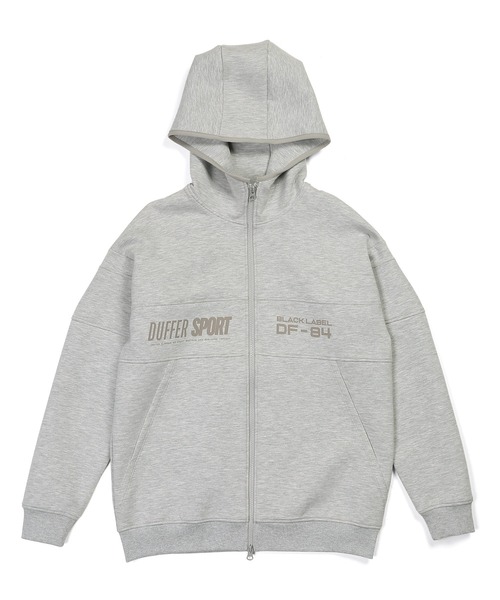 The DUFFER of ST.GEORGE(ザダファーオブセントジョージ)の「〔BLACK LABEL〕SORONA DOUBLE KNIT STAND PARKA:セットアップ対応 ソロナ ダンボールニット スタンドパーカー(パーカー・メンズ・ブラック/グレー/スミクロ・X-LARGE/LARGE/MEDIUM/SMALL)」の18枚目の写真