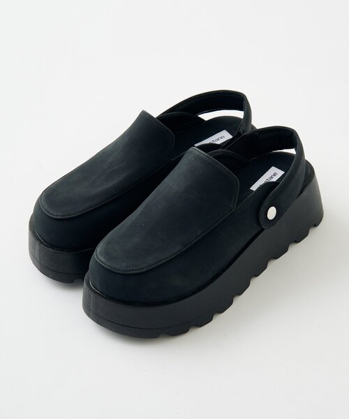 Kastane(カスタネ)の「サボ2WAYローファー(その他シューズ・レディース・ブラック/ベージュ・LARGE/MEDIUM)」の1枚目の写真