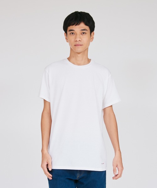 HANES(ヘインズ)の「【Hanes/ヘインズ】メンズ Hanes originalsコットンメッシュ クルーネックTシャツ(Tシャツ/カットソー・メンズ・ヘザーグレー/ブラック/ホワイト・M/L/LL)」の1枚目の写真