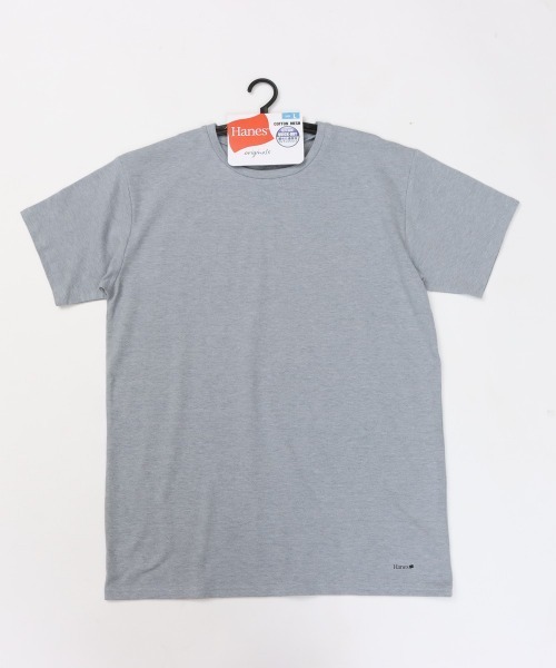 HANES(ヘインズ)の「【Hanes/ヘインズ】メンズ Hanes originalsコットンメッシュ クルーネックTシャツ(Tシャツ/カットソー・メンズ・ヘザーグレー/ブラック/ホワイト・M/L/LL)」の17枚目の写真