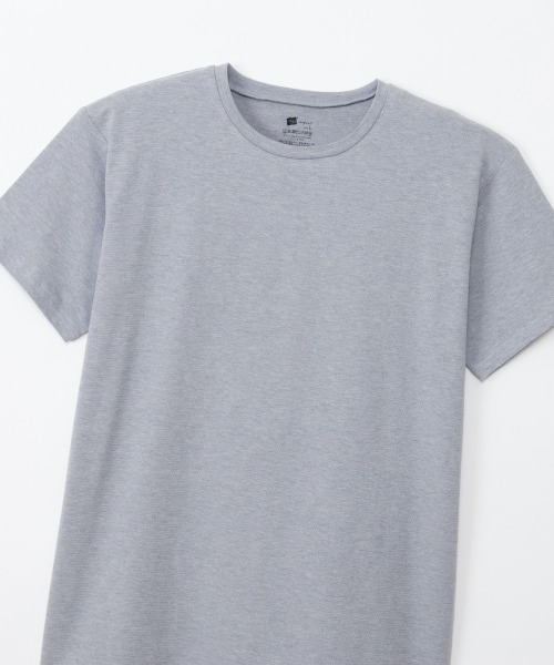 HANES(ヘインズ)の「【Hanes/ヘインズ】メンズ Hanes originalsコットンメッシュ クルーネックTシャツ(Tシャツ/カットソー・メンズ・ヘザーグレー/ブラック/ホワイト・M/L/LL)」の19枚目の写真