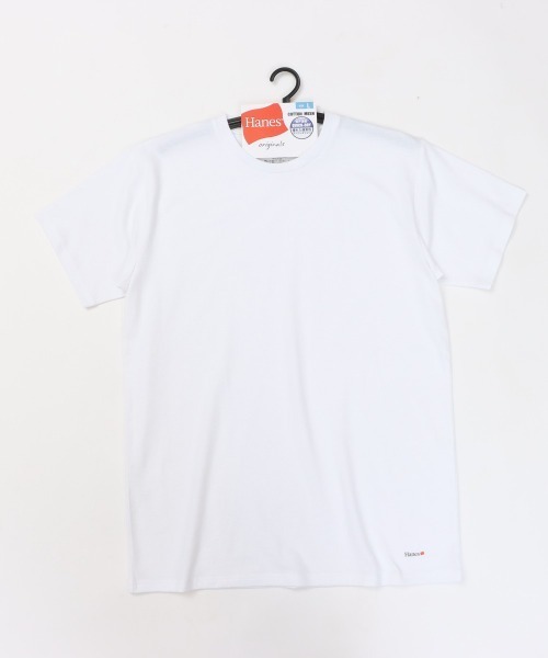 HANES(ヘインズ)の「【Hanes/ヘインズ】メンズ Hanes originalsコットンメッシュ クルーネックTシャツ(Tシャツ/カットソー・メンズ・ヘザーグレー/ブラック/ホワイト・M/L/LL)」の5枚目の写真