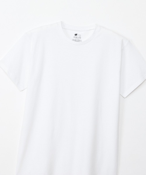 HANES(ヘインズ)の「【Hanes/ヘインズ】メンズ Hanes originalsコットンメッシュ クルーネックTシャツ(Tシャツ/カットソー・メンズ・ヘザーグレー/ブラック/ホワイト・M/L/LL)」の7枚目の写真