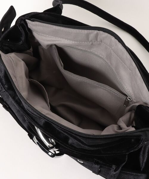 Never mind the XU(ネバーマインドザエックスユー)の「【Never mind the XU】double belt tote bag / 【ネバーマインド ザ エックスユー】ダブルベルトトートバッグ <着用動画あり>(トートバッグ・メンズ・ブラック・ONE SIZE)」の14枚目の写真