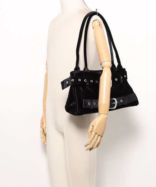 Never mind the XU(ネバーマインドザエックスユー)の「【Never mind the XU】double belt tote bag / 【ネバーマインド ザ エックスユー】ダブルベルトトートバッグ <着用動画あり>(トートバッグ・メンズ・ブラック・ONE SIZE)」の15枚目の写真