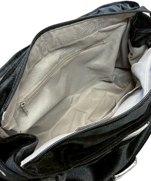 Never mind the XU(ネバーマインドザエックスユー)の「【Never mind the XU】double belt tote bag / 【ネバーマインド ザ エックスユー】ダブルベルトトートバッグ <着用動画あり>(トートバッグ・メンズ・ブラック・ONE SIZE)」の9枚目の写真