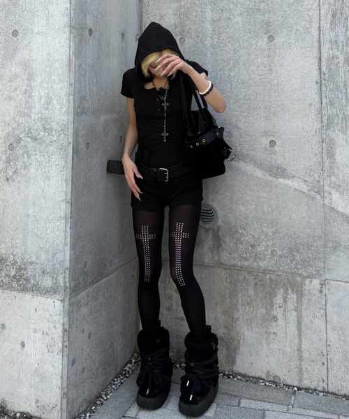 Never mind the XU(ネバーマインドザエックスユー)の「【Never mind the XU】double belt tote bag / 【ネバーマインド ザ エックスユー】ダブルベルトトートバッグ <着用動画あり>(トートバッグ・メンズ・ブラック・ONE SIZE)」の6枚目の写真
