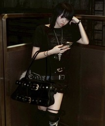 XU（エックスユー）の「【Never mind the XU】double belt tote bag / 【ネバーマインド ザ エックスユー】ダブルベルトトートバッグ <着用動画あり>（トートバッグ）」