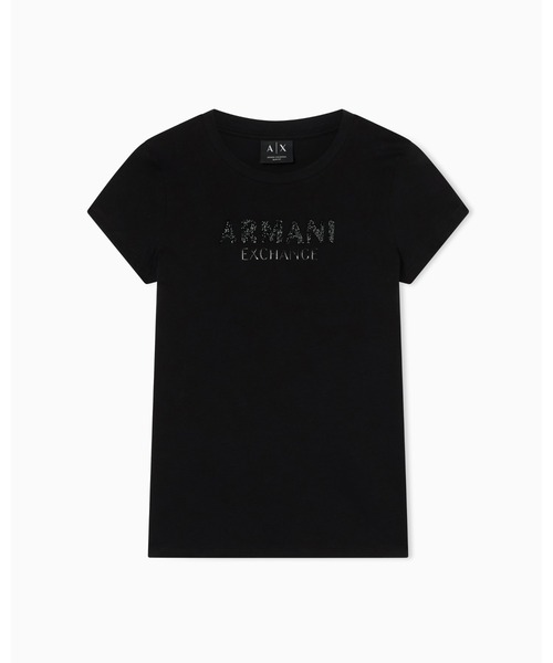 ARMANI EXCHANGE(アルマーニエクスチェンジ)の「【A|X アルマーニ エクスチェンジ】AXロゴ 半袖クルーネックTシャツ/SLIM(Tシャツ/カットソー・レディース・ホワイト/サンドベージュ/ブラック・X-SMALL/X-LARGE/SMALL/MEDIUM/LARGE)」の12枚目の写真
