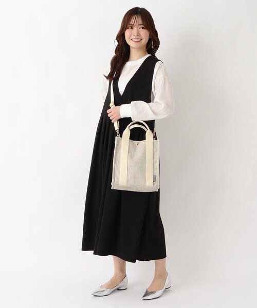 one'sterrace(ワンズテラス)の「JOUET ジョエット 配色2WAYトート(トートバッグ・レディース・グリーン系5/アイボリー系8・99)」の15枚目の写真